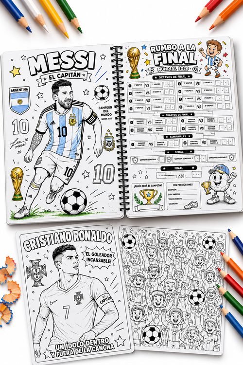 🏆 Kit Mundial 2026 para Niños | Coloreá, Jugá y Viví el Mundial